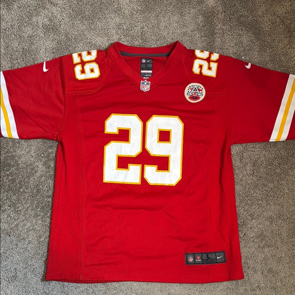 Nike Red and Yellow Kids Jersey